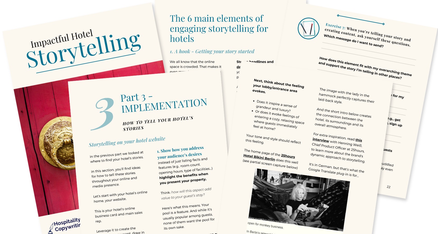 Impactful Hotel Storytelling eBook page preview